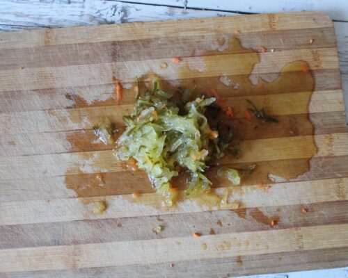 Grate the cucumber