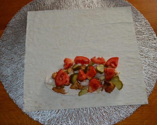 Add the chopped tomatoes