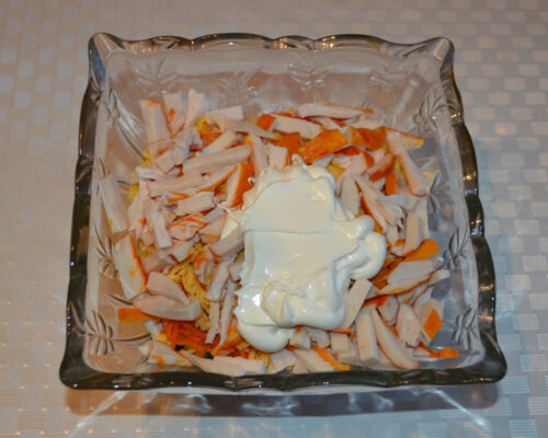 Add the mayonnaise