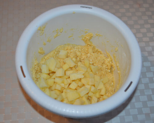 Cut one of the three apples