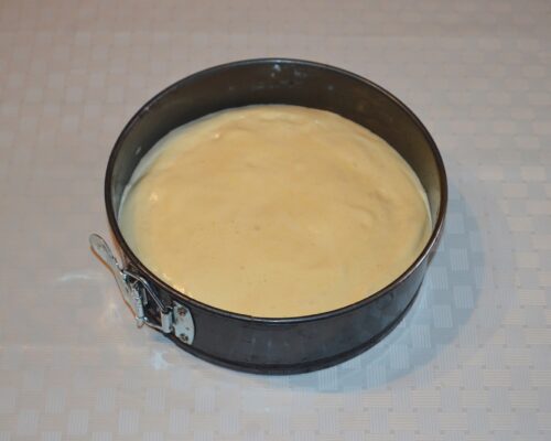Pour the mixture into a baking pan