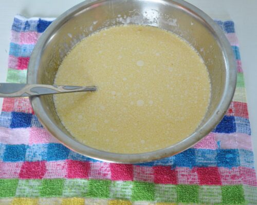 Place the mixture over low heat