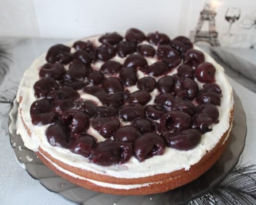 Place the second sponge cake on top