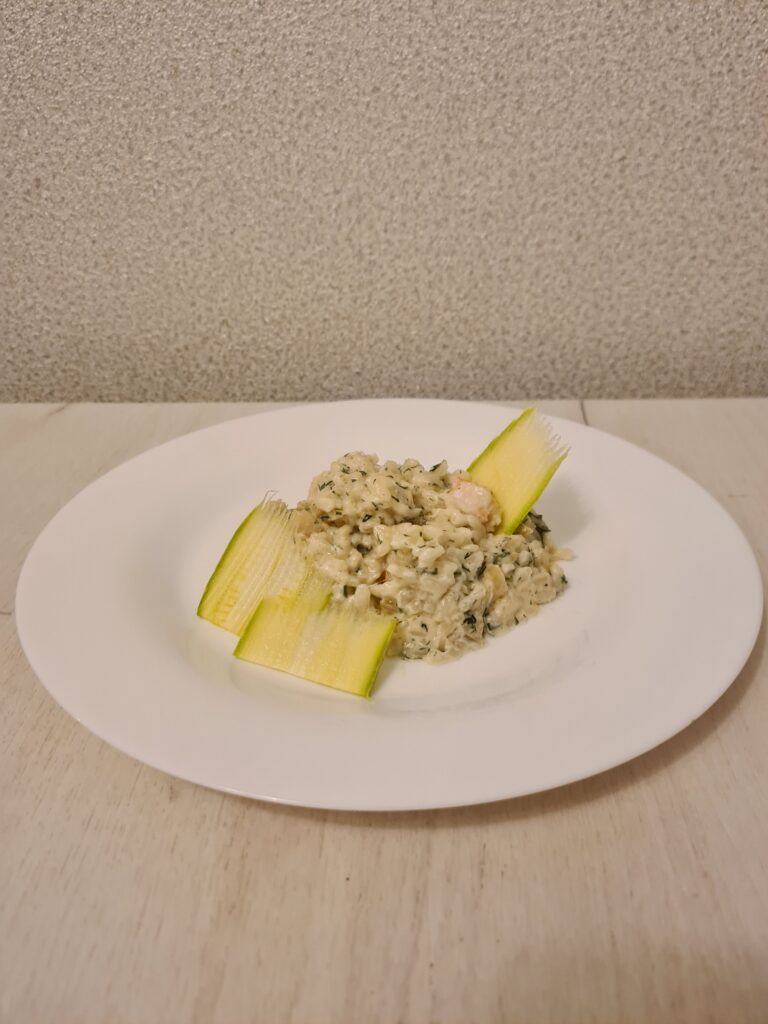 Creamy Shrimp Risotto with Mozzarella