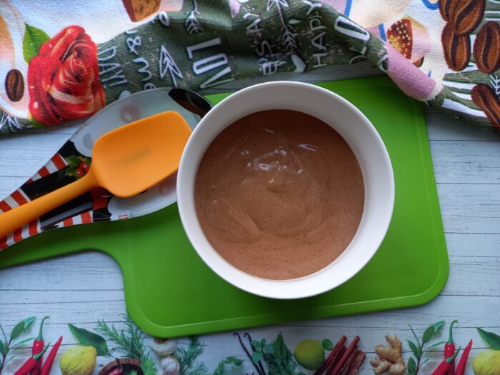 Transfer to a bowl (or container) and place in the freezer
