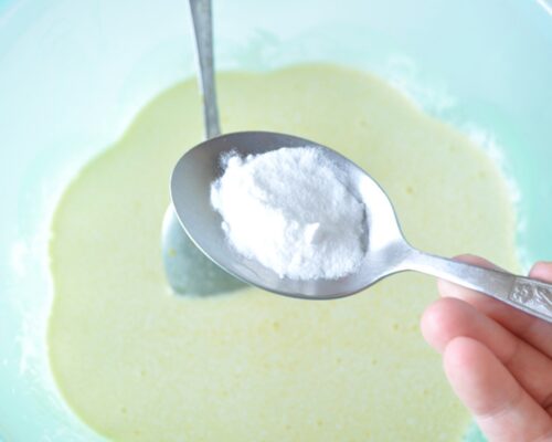 Add baking soda