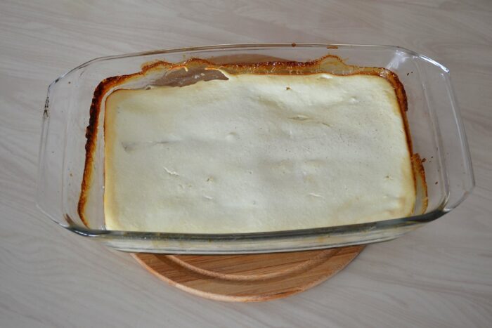 remove the cake from the oven