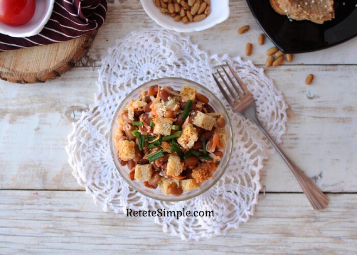 The salad should be served immediately