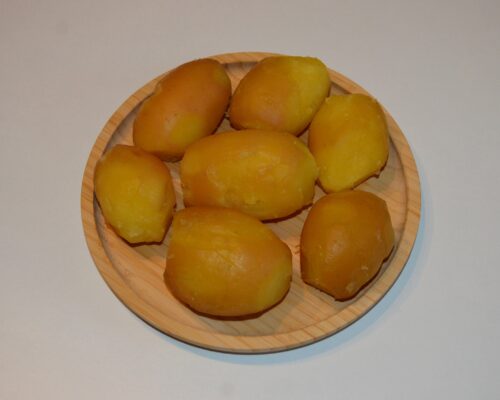 Boil the potatoes