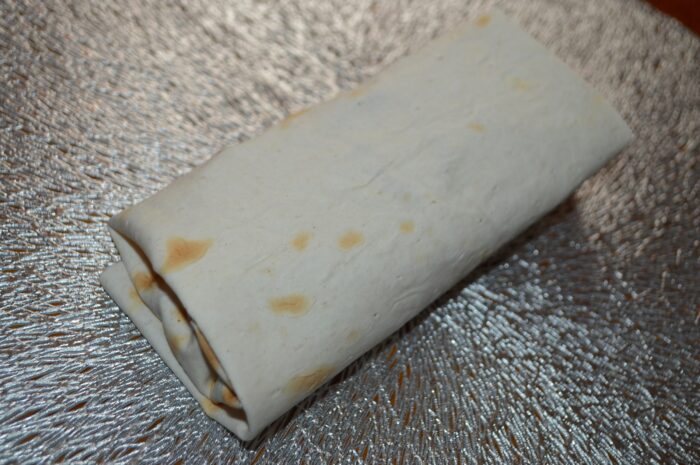 Wrap the shawarma carefully