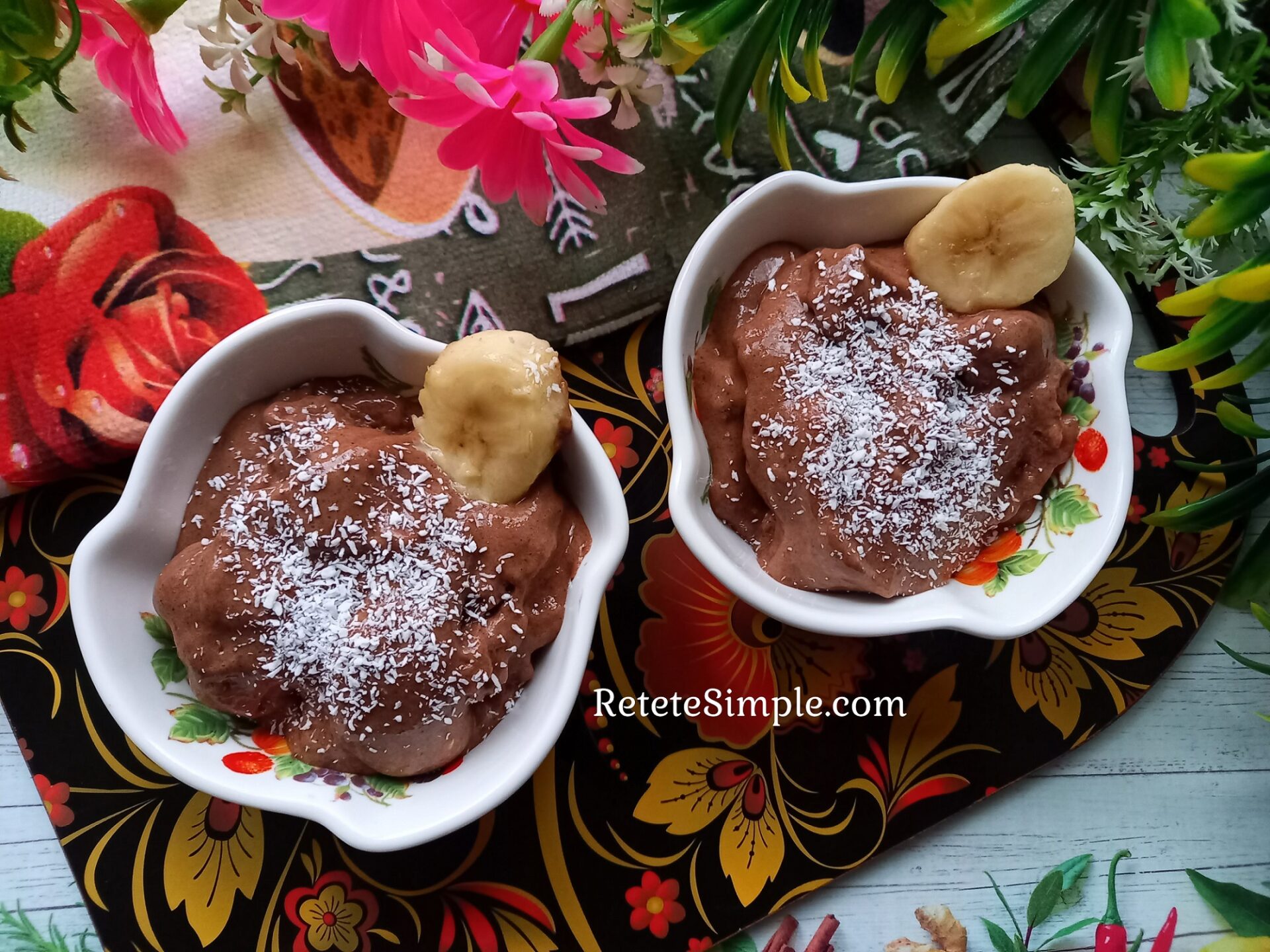 Banana & chocolate ice cream