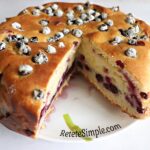 Fluffy Blackcurrant Cake