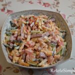 Cheese-Cucumber Salad with Crunchy Croutons