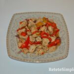 Chicken with Peppers in a Pan