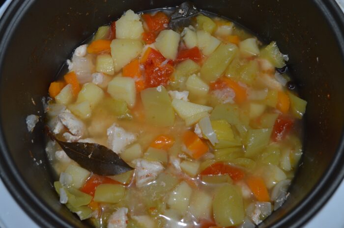 Select the "soup/stew" program