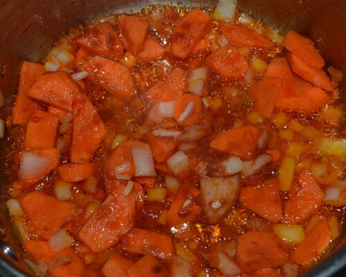 Mix and cook for a few minutes