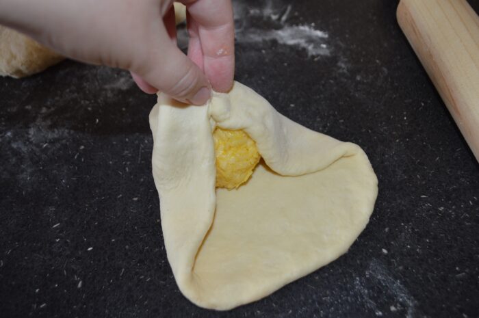 Bring the edges together