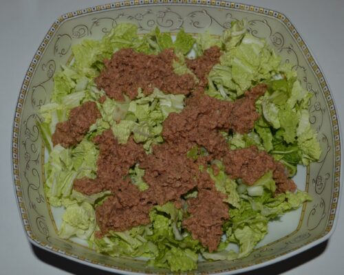 Add the tuna to the bowl
