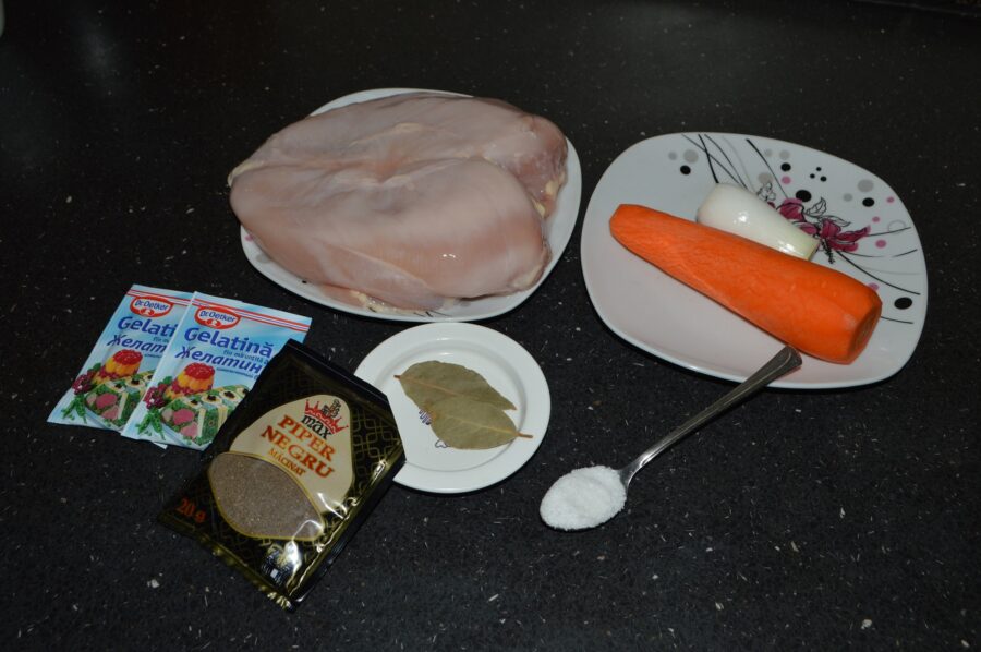 photo with ingredients for salami