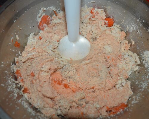 Blitz everything with a blender.