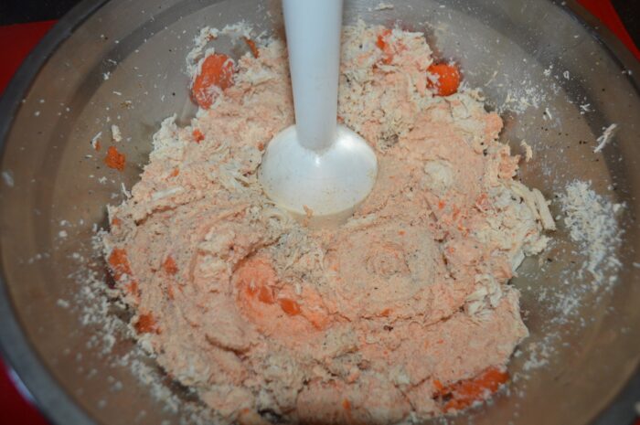 Blitz everything with a blender.