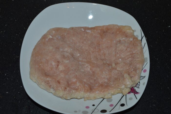 I used ground chicken