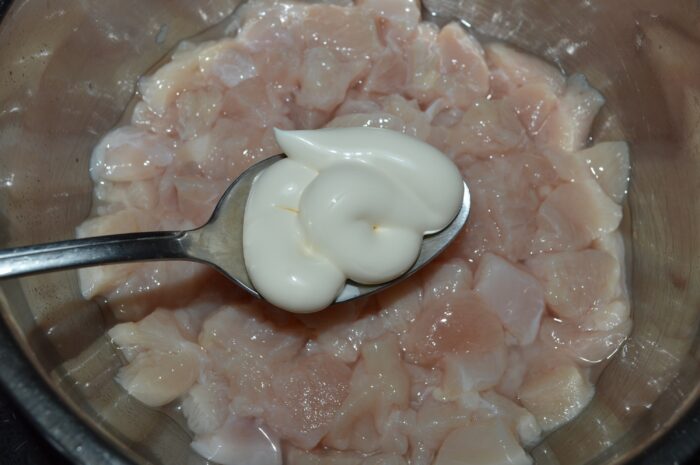 Add a tablespoon of mayonnaise