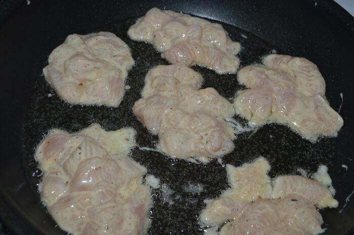 Fry over medium heat