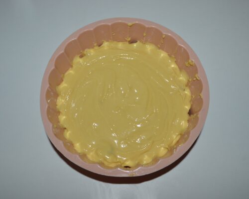 Pour the mixture into the mold