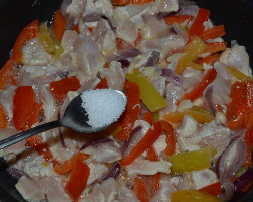 Sprinkle salt to taste