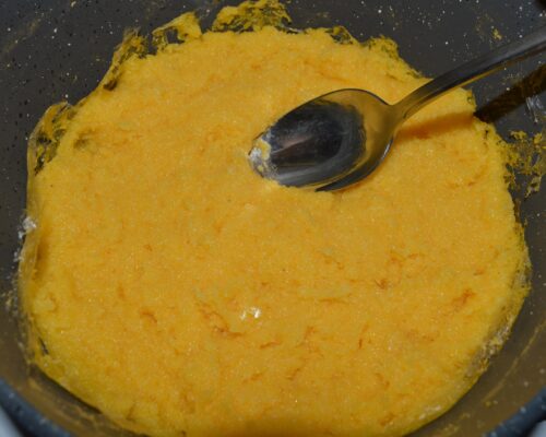 Press with a spoon