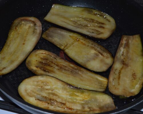 Turn your eggplant over on the other side