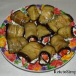 Eggplant Rolls with Tomato and Garlic