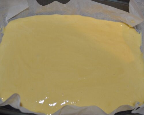 Spread the mixture into a baking dish