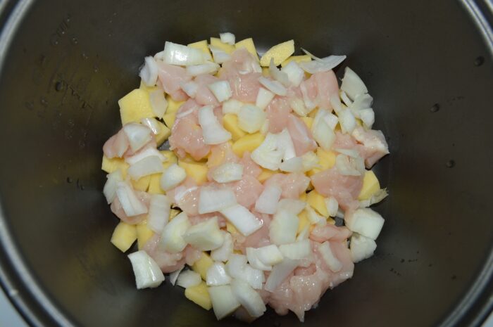 Add the chopped onion