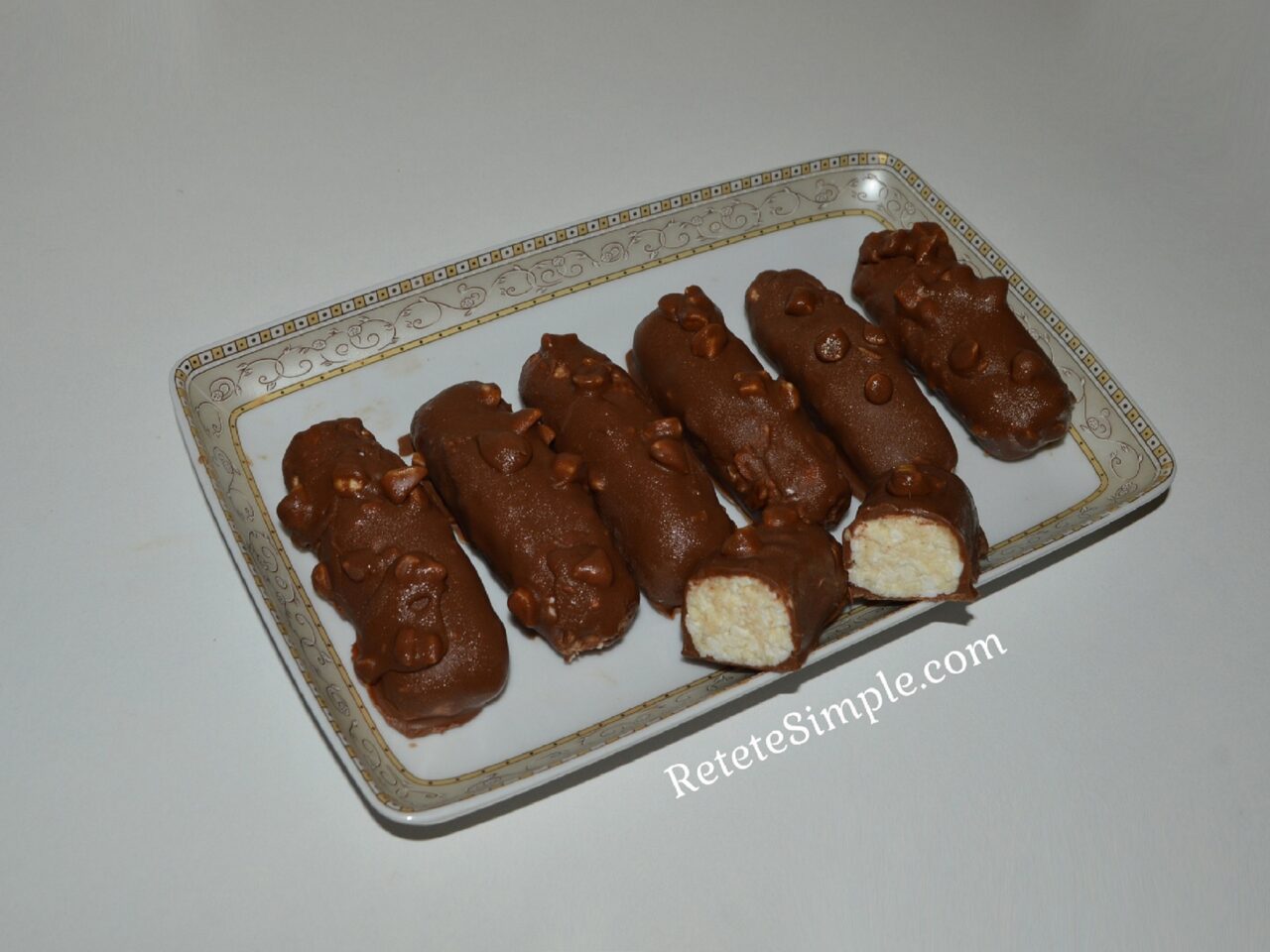 Chocolate-Glazed Cottage Cheese Bars with Nuts