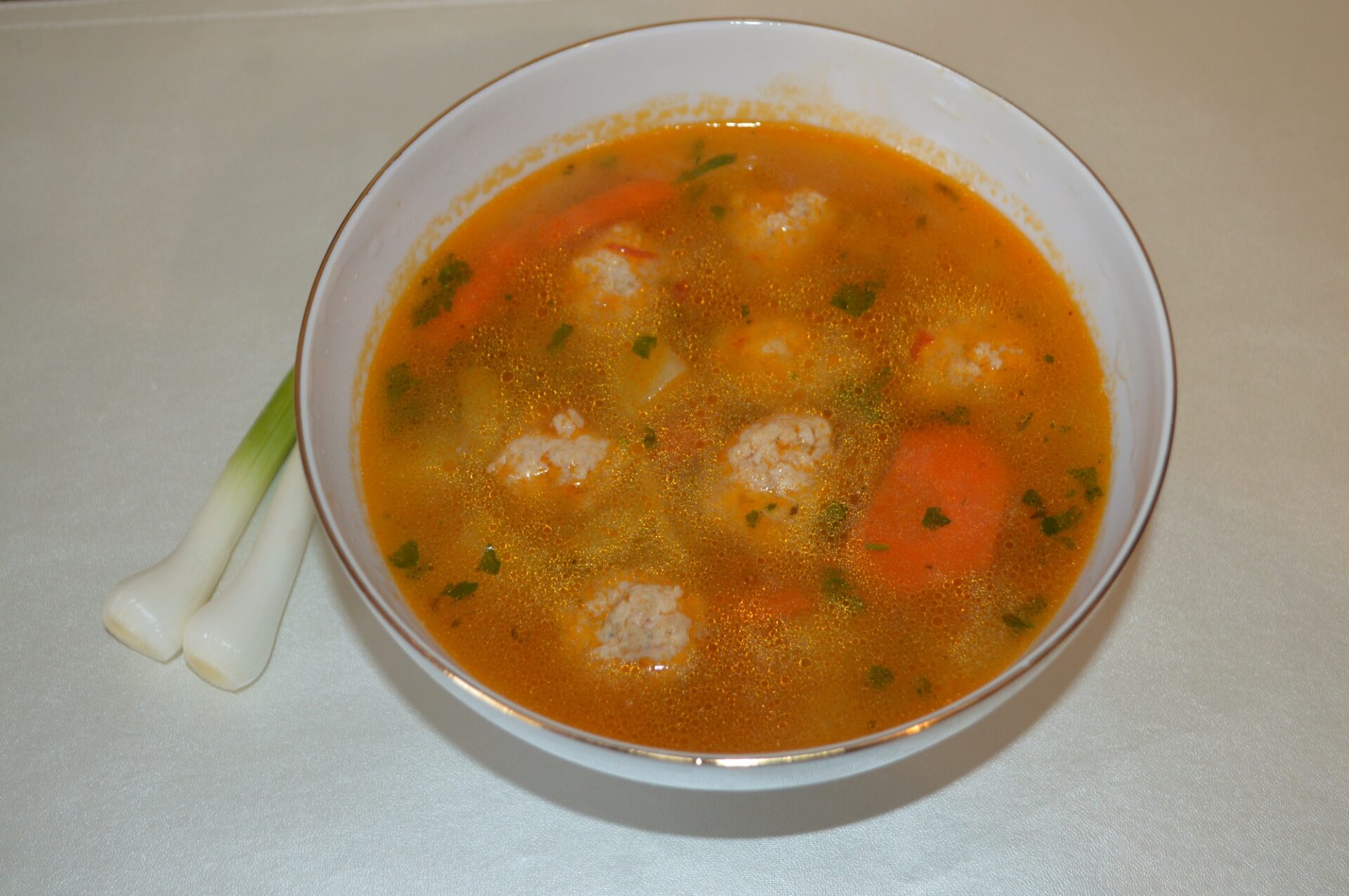 Hearty Meatball Soup image