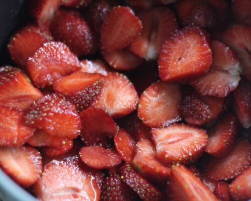 Clean and wash the strawberries