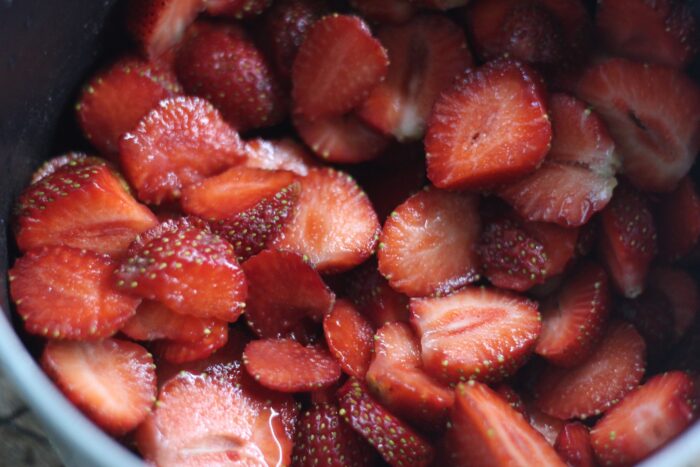 Clean and wash the strawberries