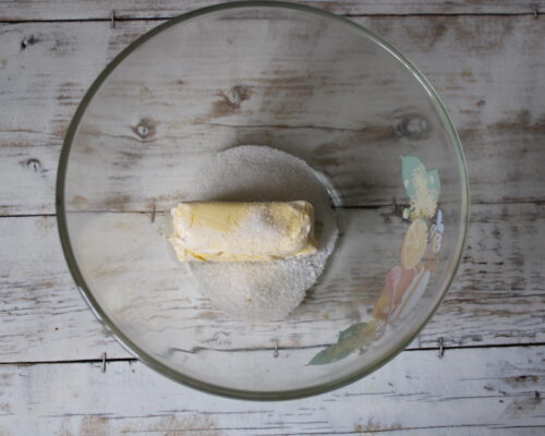 Mix the softened butter