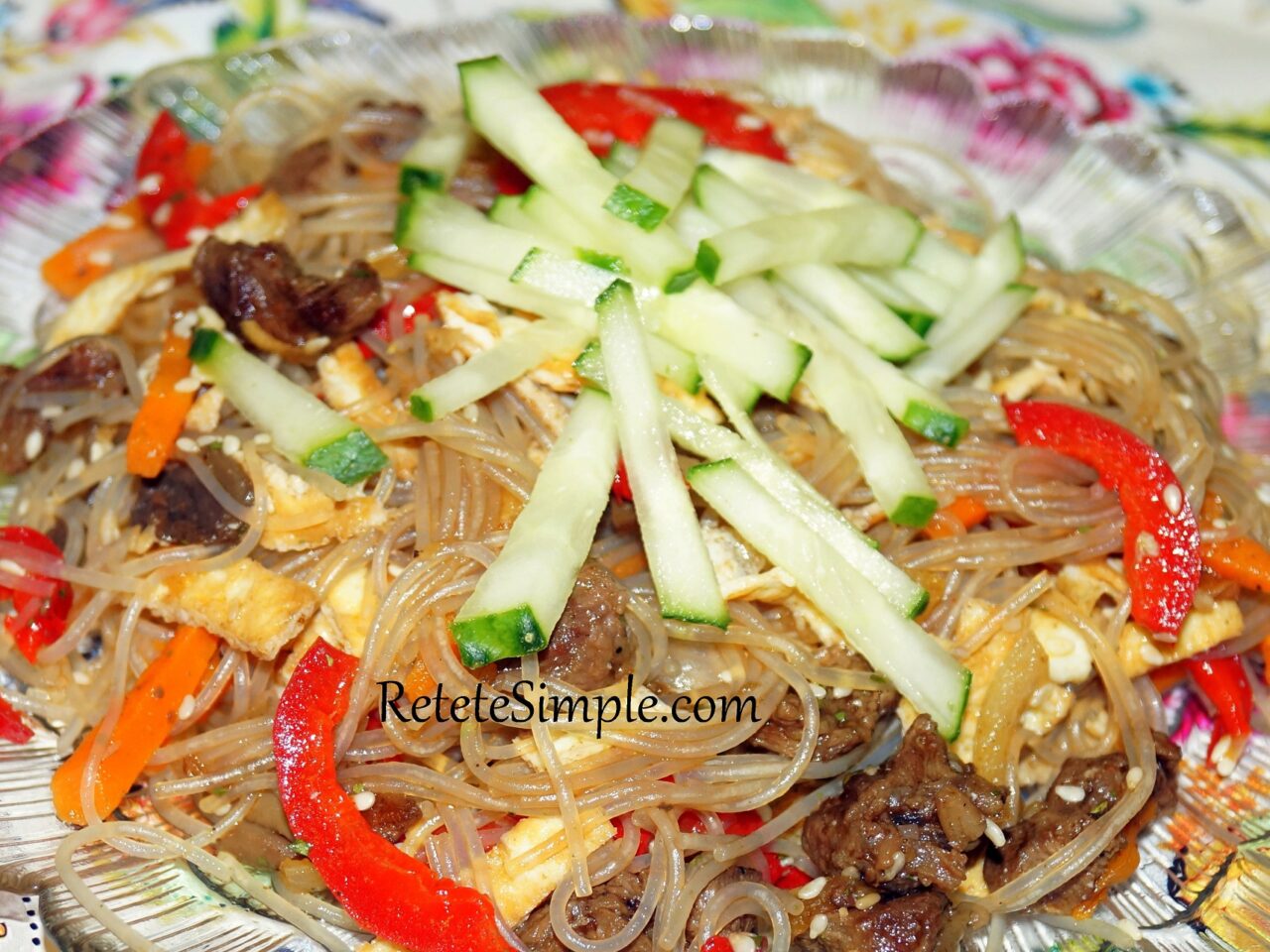 Korean Glass Noodle Salad (Funchoza)