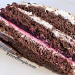 Layered Blackcurrant & Nut Cake
