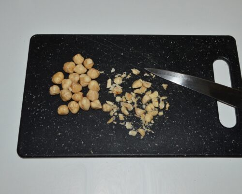 finely chop the nuts