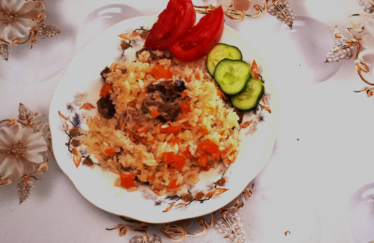 Плов с говяжьими ребрышками фото