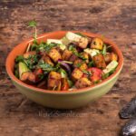 Avocado Tofu Salad with Rucola & Cherry Tomatoes