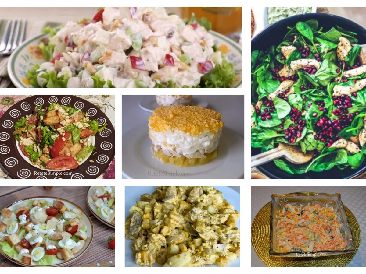 Retete de salate cu pui simple si gustoase