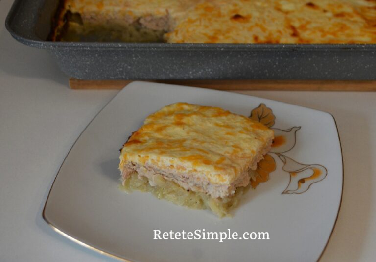Layered Potatoes & Chicken Bake with Cheese
