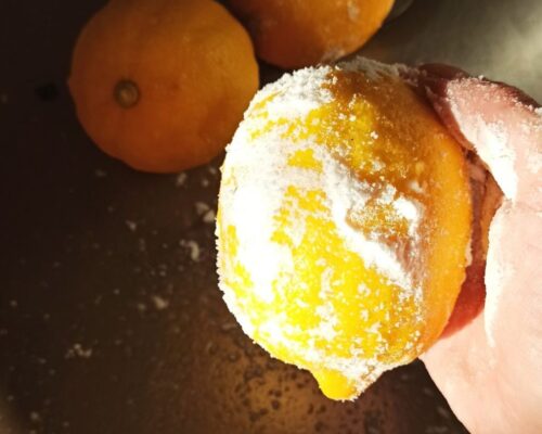 хорошенько моем лимоны