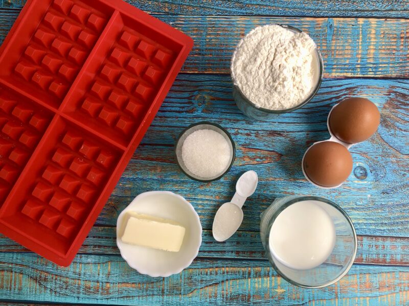 ingredients for waffles