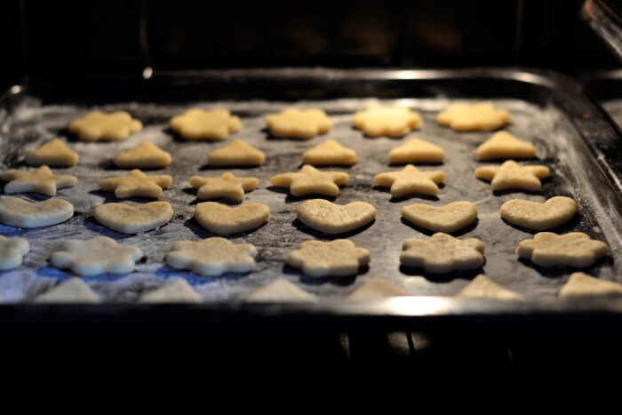 Set the oven to 180 degrees